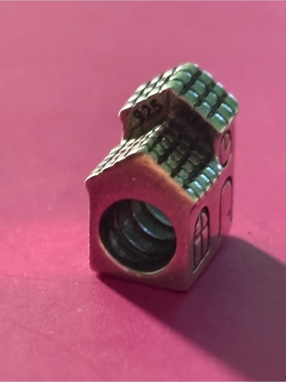 Pandora RARE Silver church Charm retired